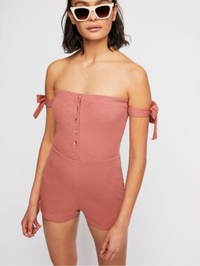 FREE PEOPLE Beach Tambourine Romper sz small
